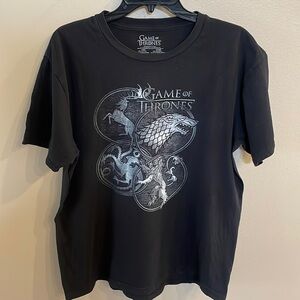 Game of Thrones graphic men’s T shirt black size Large